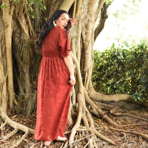 Rusty Red Maxi Dress - Picture 3 of 3
